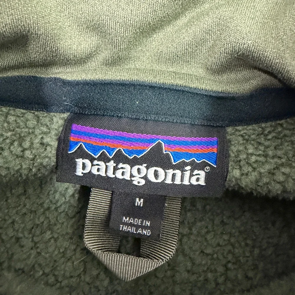 Patagonia Fleece Pullover Medium Green Better Sweater 1/4 Zip Outdoors 25522